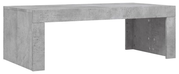 Betonszürke szerelt fa dohányzóasztal 102 x 50 x 36 cm