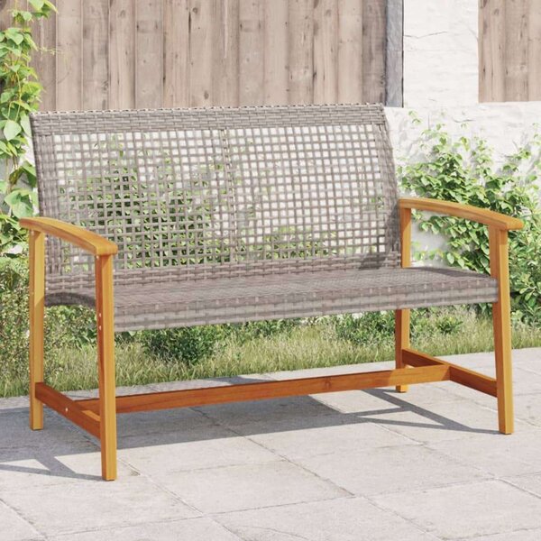 VidaXL Kerti Pad - Polyrattan és Akácfa - 112 cm