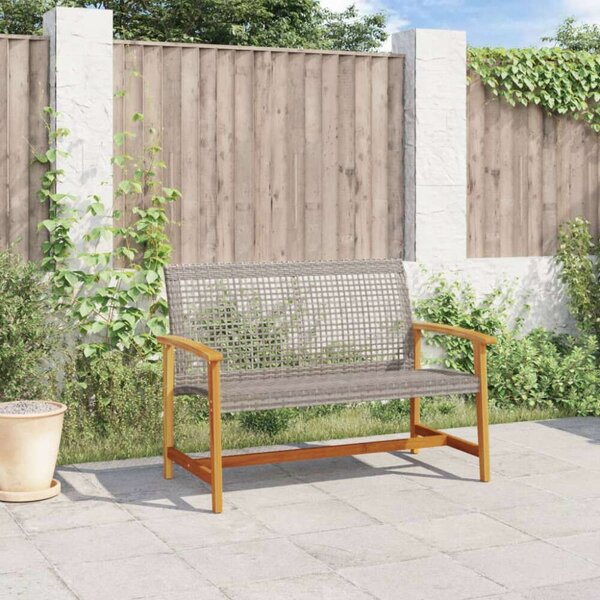 VidaXL Kerti Pad - Polyrattan és Akácfa - 112 cm