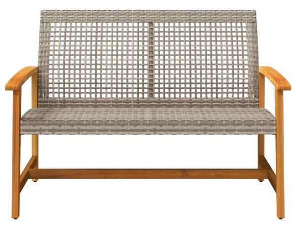VidaXL Kerti Pad - Polyrattan és Akácfa - 112 cm