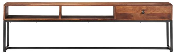 Tömör akácfából TV-szekrény 160 x 30 x 45 cm
