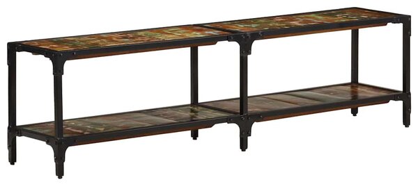 Tömör újrahasznosított fa TV-szekrény 150x30x41 cm