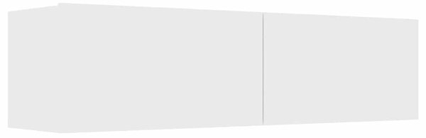 Fehér szerelt fa TV-szekrény 120 x 30 x 30 cm