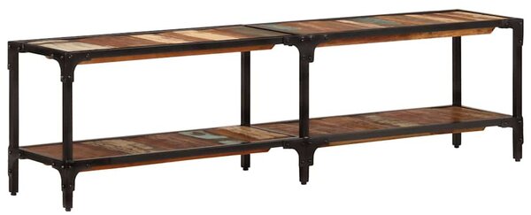 Tömör újrahasznosított fa TV-szekrény 150x30x41 cm