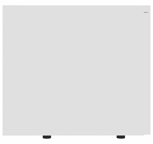 Fehér szerelt fa TV-szekrény 80 x 34 x 30 cm