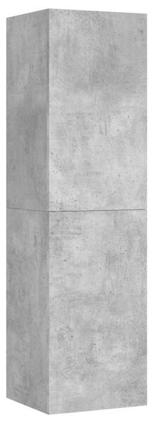 Betonszürke szerelt fa TV-szekrény 30,5 x 30 x 110 cm