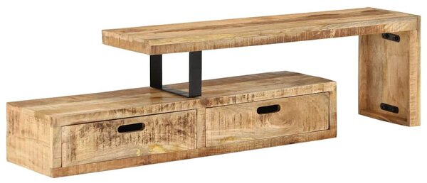 Tömör mangófa TV-állvány (118-200) x 30 x 40 cm