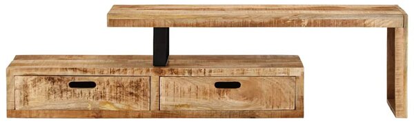 Tömör mangófa TV-állvány (118-200) x 30 x 40 cm