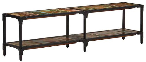 Tömör újrahasznosított fa TV-szekrény 150x30x41 cm