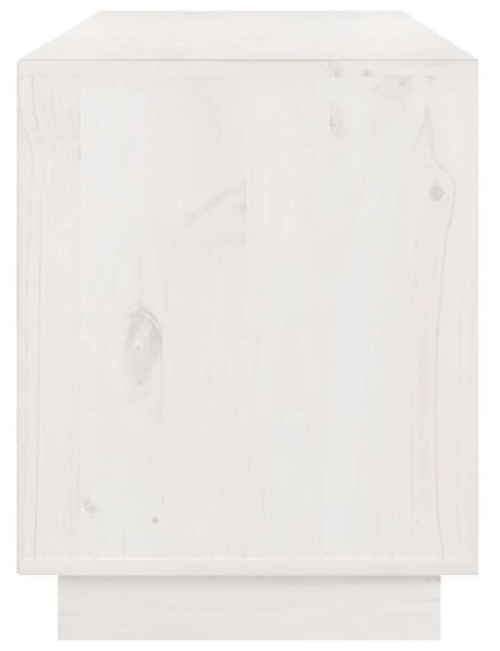Fehér tömör fenyőfa TV-szekrény 176 x 37 x 47,5 cm