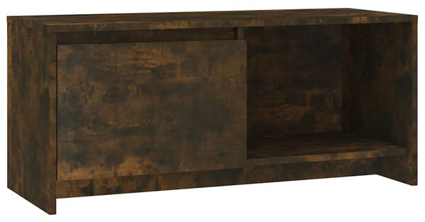 Füstös tölgy színű szerelt fa TV-szekrény 90x35x40 cm