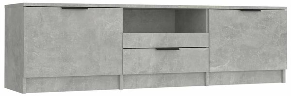 Betonszürke szerelt fa TV-szekrény 140x35x40 cm