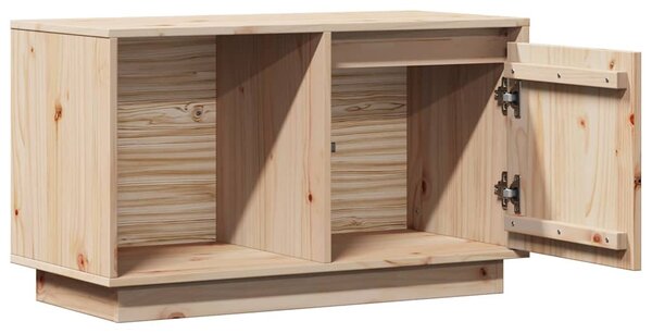 Tömör fenyőfa TV-szekrény 74 x 35 x 44 cm