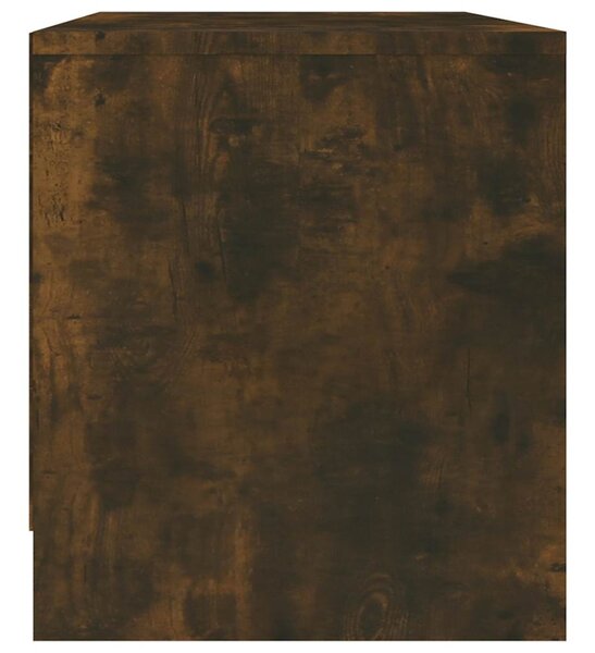 Füstös tölgy színű szerelt fa TV-szekrény 90x35x40 cm