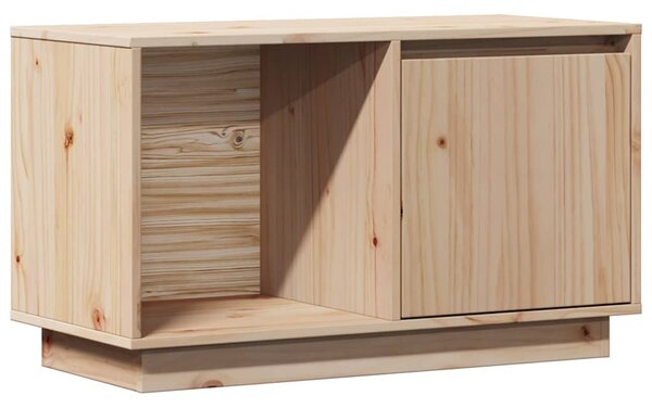 Tömör fenyőfa TV-szekrény 74 x 35 x 44 cm