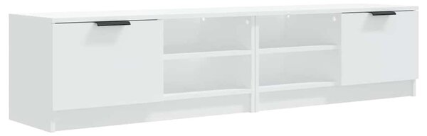 2 db fehér szerelt fa TV-szekrény 80 x 35 x 36,5 cm