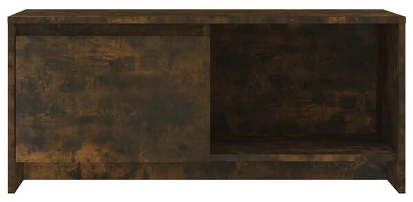 Füstös tölgy színű szerelt fa TV-szekrény 90x35x40 cm