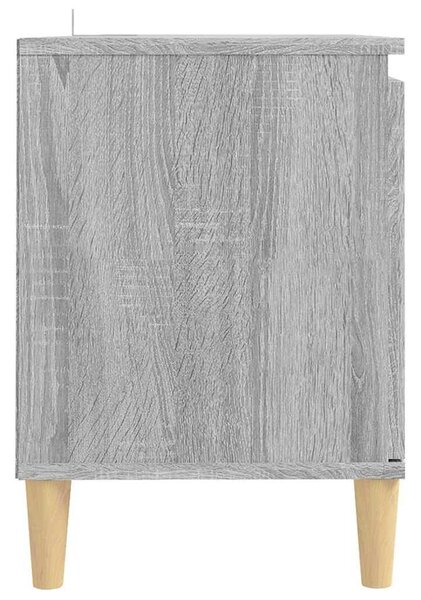 Szürke sonoma színű TV-szekrény tömör falábakkal 103,5x35x50 cm