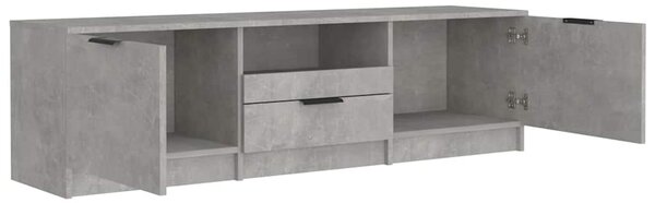 Betonszürke szerelt fa TV-szekrény 140x35x40 cm