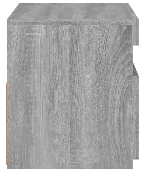 Szürke sonoma színű TV-szekrény LED-ekkel 60 x 35 x 40 cm