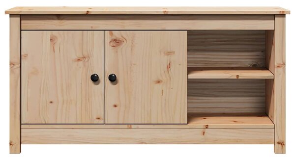 Tömör fenyőfa TV-szekrény 103 x 36,5 x 52 cm