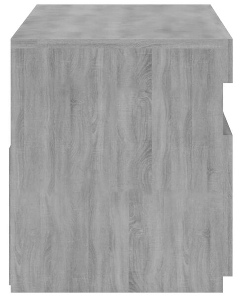 Szürke sonoma színű TV-szekrény LED-világítással 75x35x40 cm
