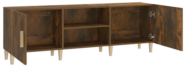 Füstös tölgy színű szerelt fa TV-szekrény 150 x 30 x 50 cm