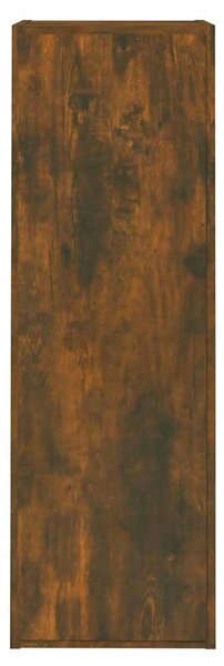 Füstös tölgy színű szerelt fa TV-szekrény 30,5x30x90 cm