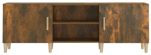 Füstös tölgy színű szerelt fa TV-szekrény 150 x 30 x 50 cm