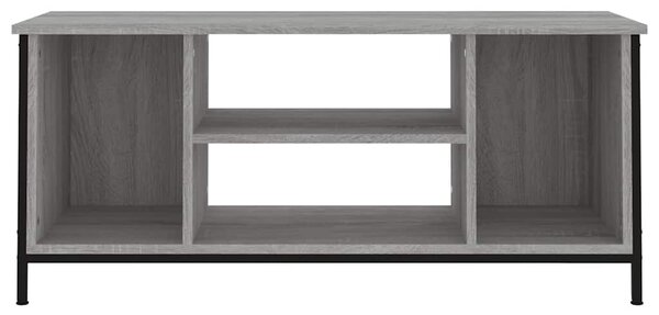 Szürke sonoma színű szerelt fa TV-szekrény 102x35x45 cm