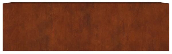 Corten acél kerti magaságyás 280x80x80 cm