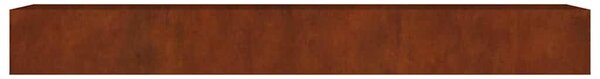 Corten acél kerti magaságyás 360x80x40 cm