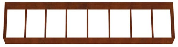 Corten acél kerti magaságyás 360x80x40 cm