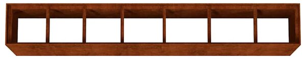 Corten acél kerti magaságyás 280x40x80 cm