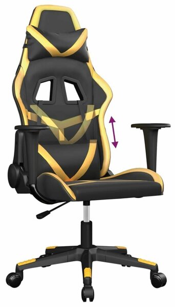 Gamer Szék - Fekete-Arany - Állítható