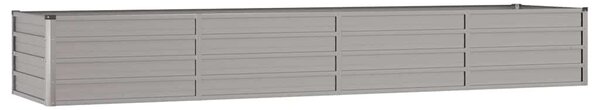 Rozsda színű corten acél kerti magaságyás 320 x 80 x 45 cm