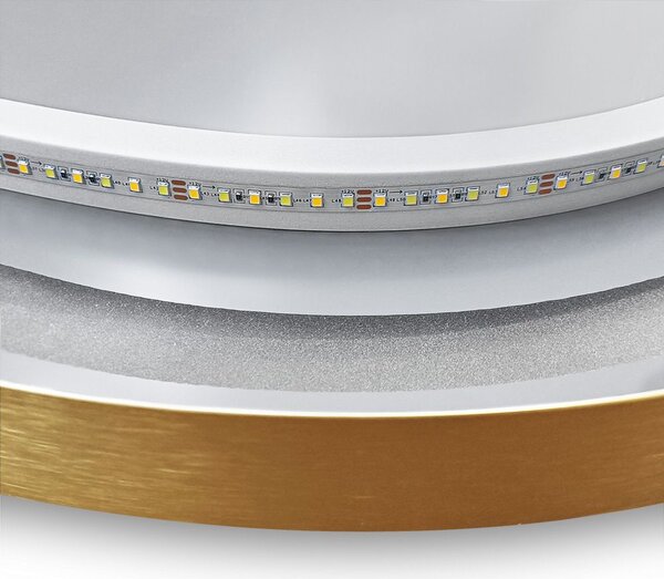 Tükör LED OLL 60x90 cm Brush Gold