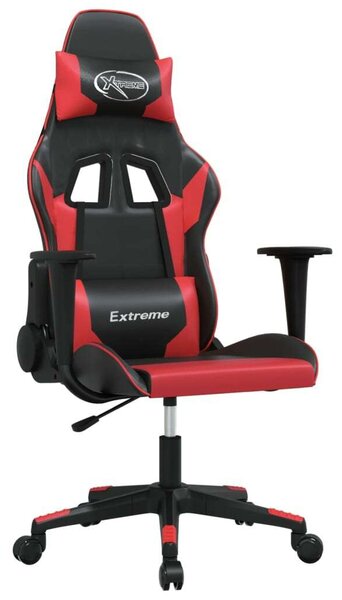 Xtreme Gamer Szék - Masszázs Funkció - Piros-Fekete