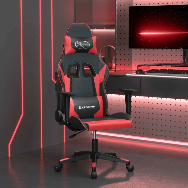 Xtreme Gamer Szék - Masszázs Funkció - Piros-Fekete