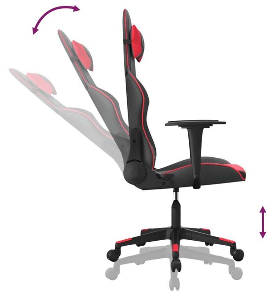 Xtreme Gamer Szék - Masszázs Funkció - Piros-Fekete