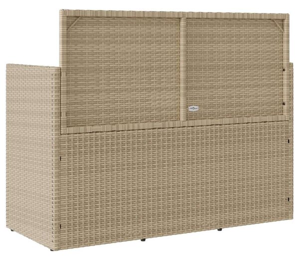VidaXL Kert Pad - Polyrattan - Bézs - 120cm