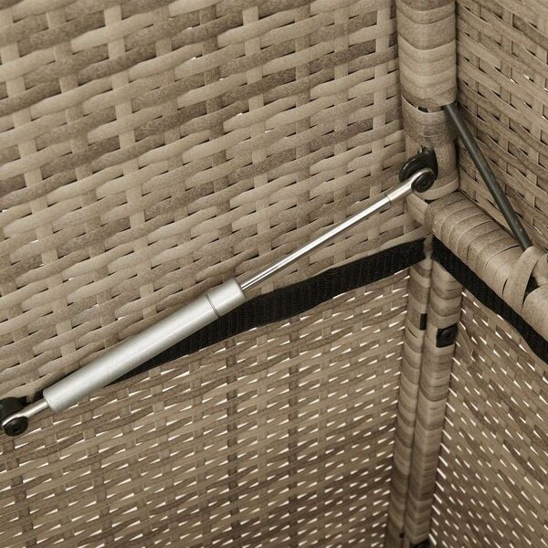VidaXL Kert Pad - Polyrattan - Bézs - 120cm
