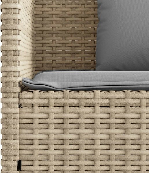 VidaXL Kert Pad - Polyrattan - Bézs - 120cm