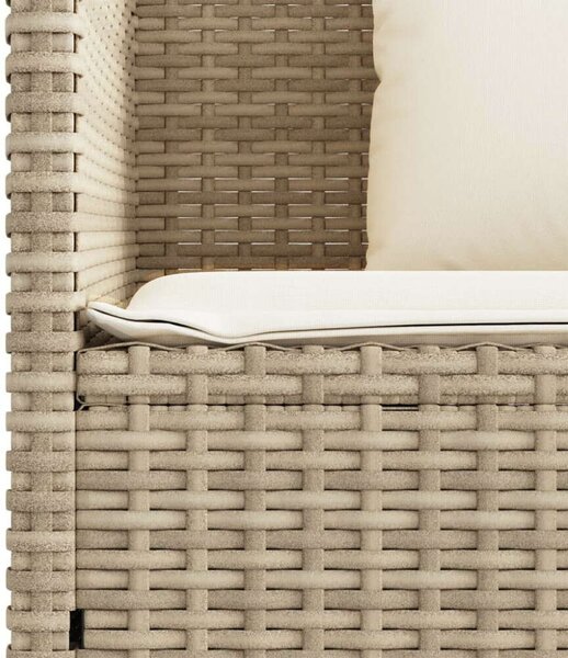 VidaXL Kert Pad - Polyrattan - Bézs - 120cm