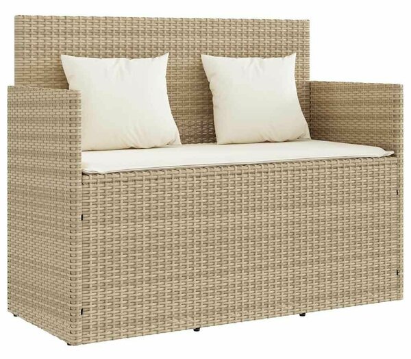 VidaXL Kert Pad - Polyrattan - Bézs - 120cm