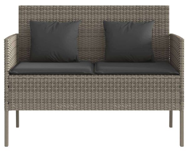 VidaXL Polyrattan Kerti Pad - Tárolóval - 113x61x87cm