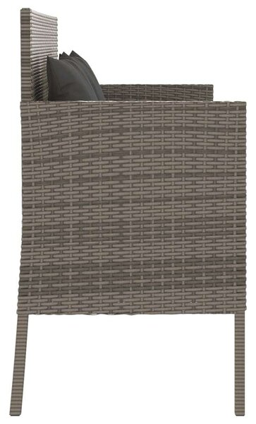 VidaXL Polyrattan Kerti Pad - Tárolóval - 113x61x87cm