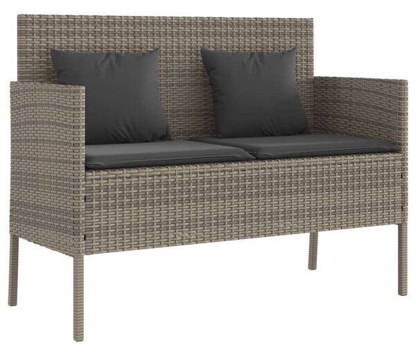 VidaXL Polyrattan Kerti Pad - Tárolóval - 113x61x87cm