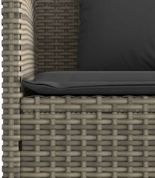 VidaXL Polyrattan Kerti Pad - Tárolóval - 113x61x87cm