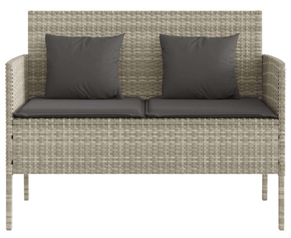 VidaXL Polyrattan Kerti Pad - 113x61x87 cm - Tárolóval